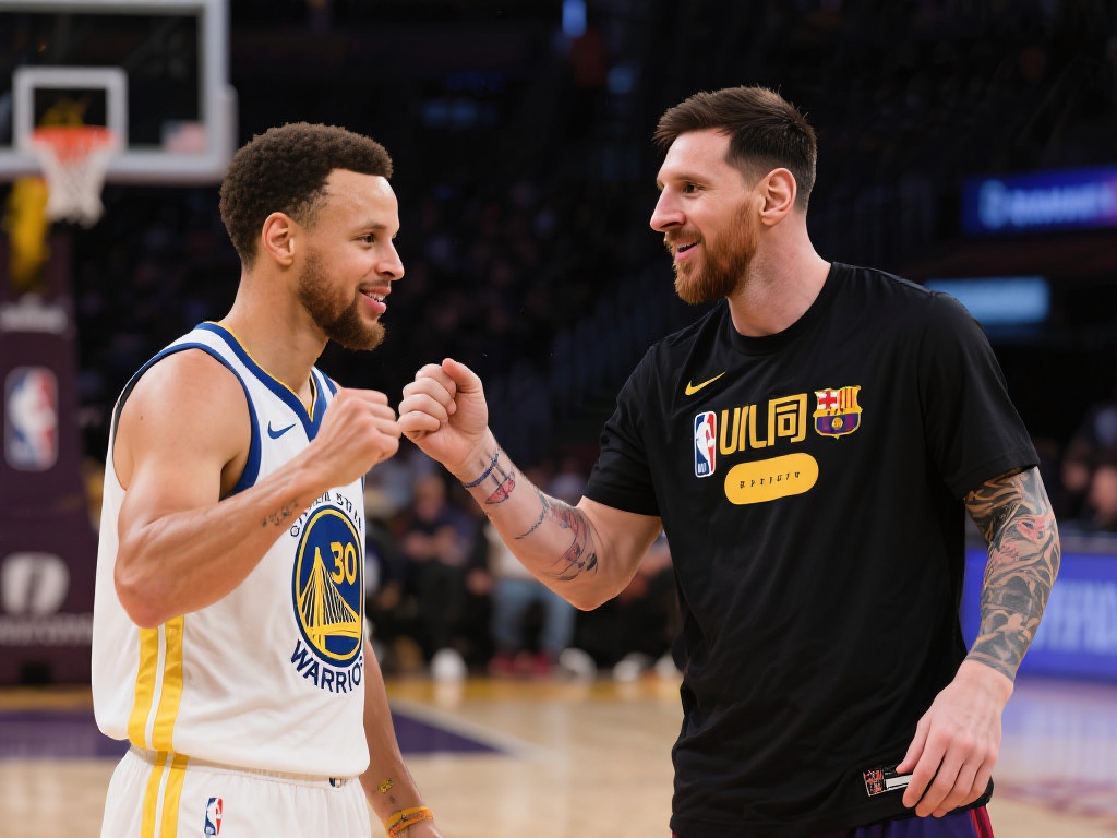 库里笑容满满！巨星助阵迈阿密国际比赛现场